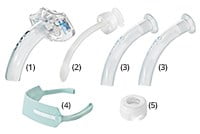 KAN tracheostomy tube short, fenestrated